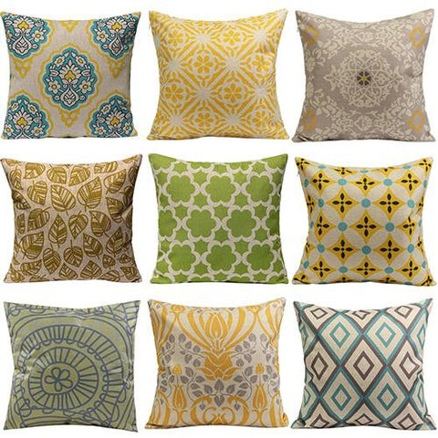 Throw Pillow Covers | Assorted Coastal Colors - 16 patterns - Seahorse Mansion 