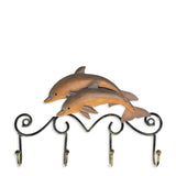 Wall Hook Plaque | Dolphin Pair - Seahorse Mansion 