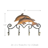 Wall Hook Plaque | Dolphin Pair - Seahorse Mansion 