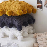 Throw Pillow Cover | Textured Pom Pom - 4 colors