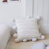 Throw Pillow Cover | Textured Pom Pom - 4 colors