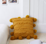 Throw Pillow Cover | Textured Pom Pom - 4 colors