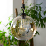 Pendant Light | Glass Globe on Rope - 3 sizes - Seahorse Mansion 