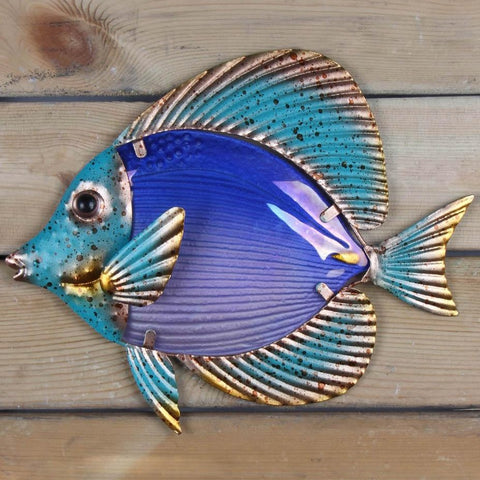Wall Sculpture | Mixed Media Fish - 2 colors - Seahorse Mansion 