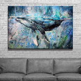 Canvas Print | Humpback Symphony - Ready to Hang, 2 Size Options - Seahorse Mansion 