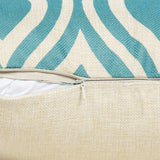 Throw Pillow Covers | Aqua Geometric - 6 designs - Seahorse Mansion 