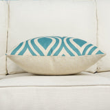 Throw Pillow Covers | Aqua Geometric - 6 designs - Seahorse Mansion 