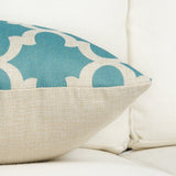 Throw Pillow Covers | Aqua Geometric - 6 designs - Seahorse Mansion 