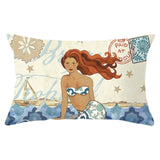 Throw Pillow Cover | Mermaid Mix - 4 designs - Seahorse Mansion 