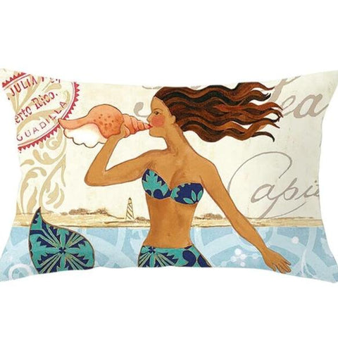 Throw Pillow Cover | Mermaid Mix - 4 designs - Seahorse Mansion 
