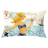 Throw Pillow Cover | Mermaid Mix - 4 designs - Seahorse Mansion 