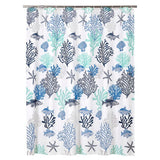 Shower Curtain | Blue Coral Reef - Seahorse Mansion 