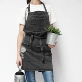 Apron | Distressed Denim - Adult, 3 colors - Seahorse Mansion 