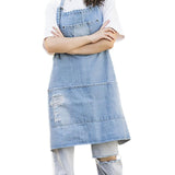 Apron | Distressed Denim - Adult, 3 colors - Seahorse Mansion 