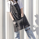 Apron | Distressed Denim - Adult, 3 colors - Seahorse Mansion 