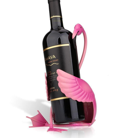 Wine Bottle Holder | Blushing Flamingo - Seahorse Mansion 