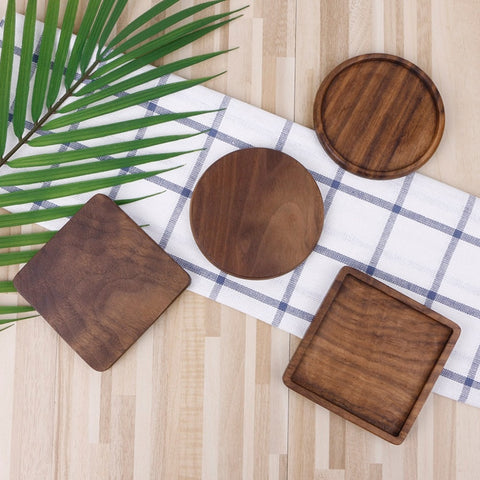 Coasters | Wooden Black Walnut - 4 styles