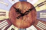 Wall Clock | Retro Worn Finish - 3 sizes - Seahorse Mansion 