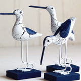 Wooden Coastal Birds - Set of 3 - Seahorse Mansion 