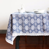 Tablecloth | Blue Medallion - 5 sizes - Seahorse Mansion 