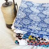 Tablecloth | Blue Medallion - 5 sizes - Seahorse Mansion 