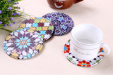 Kaleidoscope Boho Drink Coasters - Seahorse Mansion 