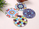 Kaleidoscope Boho Drink Coasters - Seahorse Mansion 