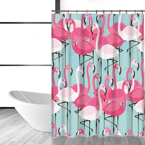 Shower Curtain | Flamingo Chic - 5 patterns, 2 sizes - Seahorse Mansion 