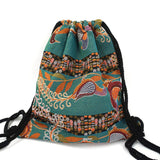 Woven Drawstring Bag - 13 Styles - Seahorse Mansion 