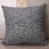 Throw Pillow Covers | Waves and Scales - 3 styles - Seahorse Mansion 