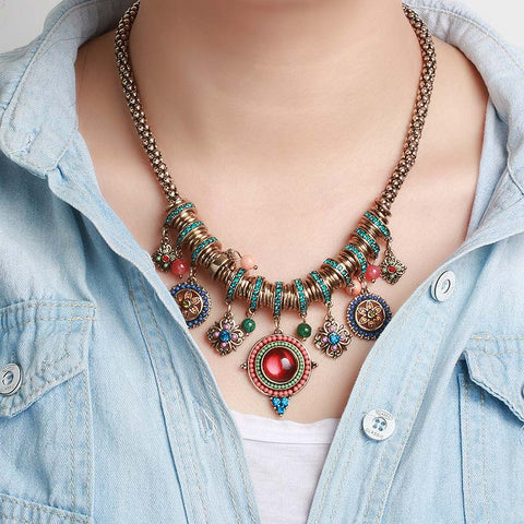Statement Necklace | Bohemian Jewels - Seahorse Mansion 