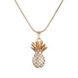 Pineapple Necklace | Inset Crystal - Gold, Silver or Rose Gold - Seahorse Mansion 