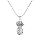 Pineapple Necklace | Inset Crystal - Gold, Silver or Rose Gold - Seahorse Mansion 