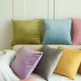 Throw Pillow Covers | Velvet Romantic - 12 colors - Seahorse Mansion 