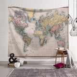Wall Tapestry | World Map - 7 designs, 2 sizes - Seahorse Mansion 