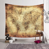 Wall Tapestry | World Map - 7 designs, 2 sizes - Seahorse Mansion 
