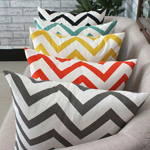 Throw Pillow Covers | Simply Chevron - 5 colors - Seahorse Mansion 