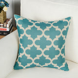 Throw Pillow Covers | Aqua Geometric - 6 designs - Seahorse Mansion 