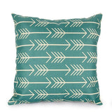 Throw Pillow Covers | Aqua Geometric - 6 designs - Seahorse Mansion 