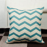 Throw Pillow Covers | Aqua Geometric - 6 designs - Seahorse Mansion 