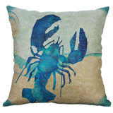 Throw Pillow Covers | Watercolor Sea Creatures - 7 designs - Seahorse Mansion 