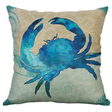 Throw Pillow Covers | Watercolor Sea Creatures - 7 designs - Seahorse Mansion 