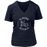 Logo Tee | Women's V-Neck - Seahorse Mansion, 3 colors - Seahorse Mansion 